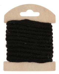 cordon laine noir