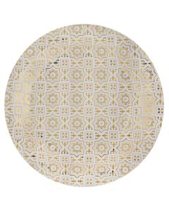 10 Assiette Carreau de ciment - or