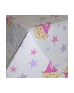 Nappe plastique 1er anniversaire fille