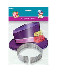4 Diadèmes chapeaux colorés