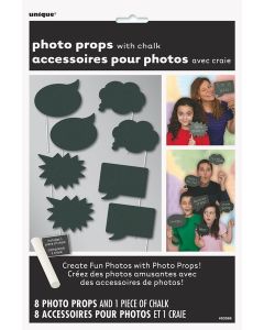 8 accessoires photobooth avec craie
