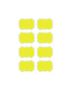 x24 Etiquettes Autocollantes Or