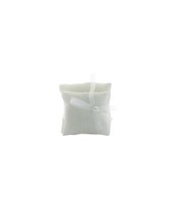 Mini coussin alliances blanc