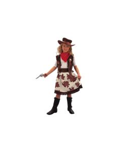 Déguisement fille cowgirl marron