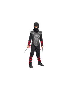 Costume garçon ninja - noir et rouge 