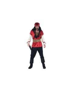 Déguisement homme pirate - rouge - Taille XL