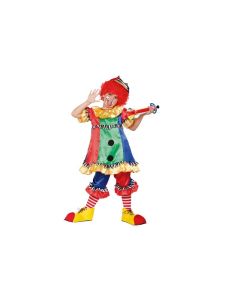 Déguisement fille clown multicolore - 4/6 ans