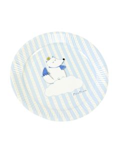 x6 Assiettes Bleu Babyshower