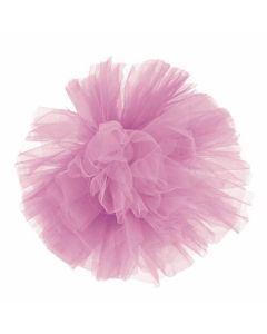 Pompon tulle pastel rose - Ø30cm