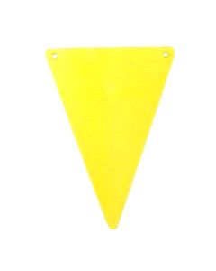 5 fanions 15 x 21 cm – jaune