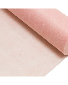 Chemin de table rose pale intissé en rouleau 10m x 29cm