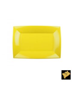 8 assiettes rectangulaire  jaune