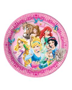 Lot 8 assiettes Princesses Disney Animaux