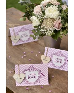 6 Cartes With Love vintage - roses