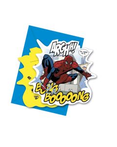 6 invitations Spiderman