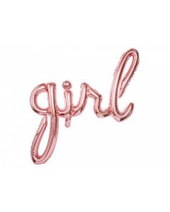 Ballon lettres girl rose gold