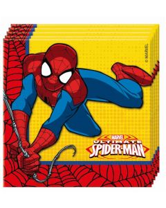 20 serviettes Spiderman