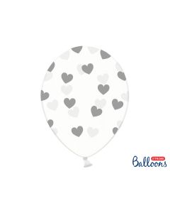 Ballon de baudruche coeur Heart Argent