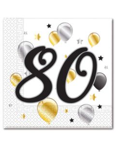 serviettes 80 ans