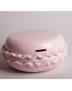 Tirelire macaron étalage rose clair