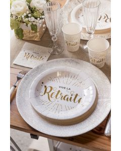 10 Assiettes "Vive la retraite" - 1