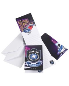 8 Cartes d’invitation police