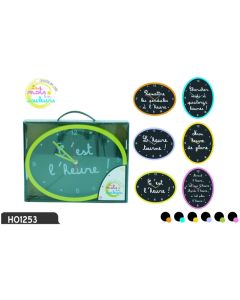 Horloge "les mots"