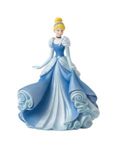 Figurine Cendrillon en robe de bal bleue