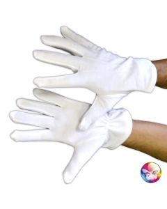 Gants blanc polyester **Attention petite taille !**