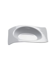 50 petites assiettes plastique blanc