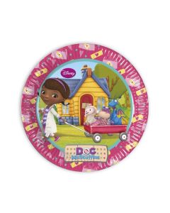 8 Assiettes carton Ø23 cm – Docteur La Peluche
