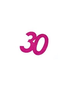 autocollant anniversaire 30 ans fuchsia