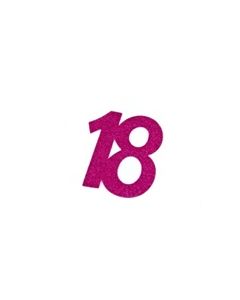 autocollant anniversaire 18 ans fuchsia