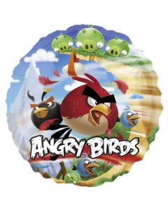 Ballon hélium rond Angry Birds 