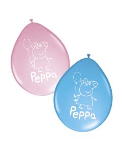 8 ballons anniversaire Peppa Pig