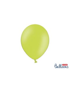 100 Ballons vert anis pastel 27 cm