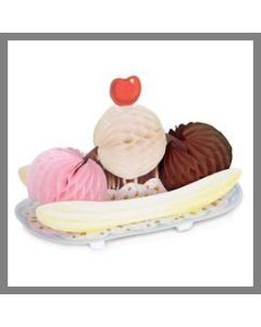 Banana split alvéolé en papier