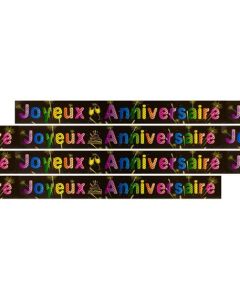 bannière Joyeux Anniversaire - noir