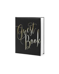 livre d'or "guest book" noir et or