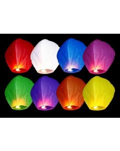 10 lanternes volantes multicolores – 33 x 48 x 86 cm