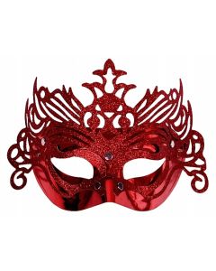 Loup « Carnaval » mystérieux - Rouge