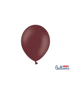 10 ballons couleur marron pastel en latex - 27cm