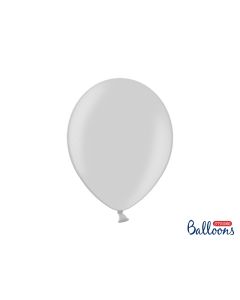 10 ballons 27 cm – argent métallisé