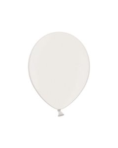 100 ballons 12 cm – blanc métallisé