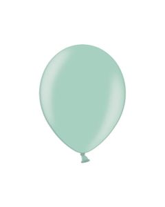 50 ballons 27 cm – menthe clair métallisé
