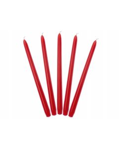 10 bougies flambeau rouge mat