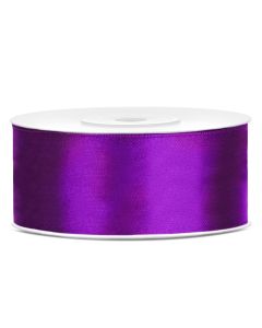 Ruban satin pourpre – 25 mm x 25m