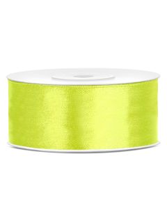 Ruban satin vert néon – 25 mm x 25m