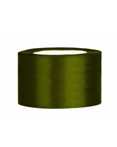 Ruban satin 38 mm vert bouteille