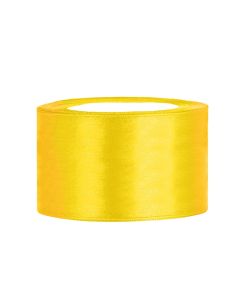 Ruban satin 38 mm - jaune